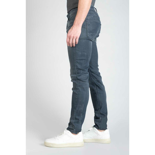 Jeans ajusté stretch 700/11, longueur 34 bleu en coton Felix Le Temps des Cerises LES ESSENTIELS HOMME