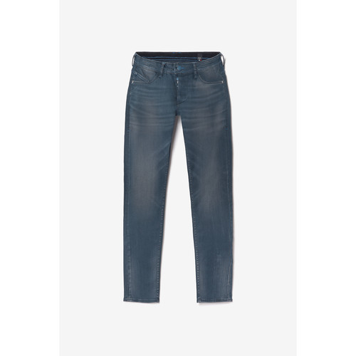 Jeans ajusté stretch 700/11, longueur 34 bleu en coton Felix Le Temps des Cerises