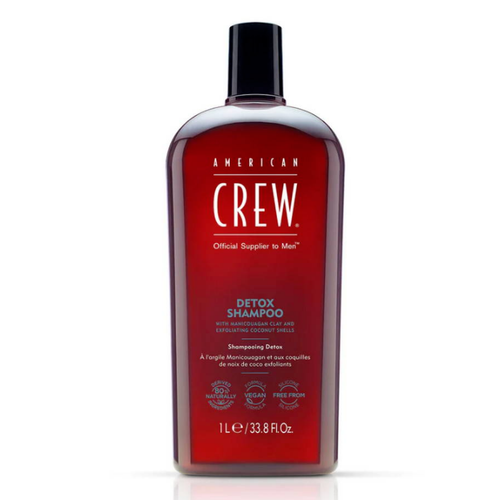 American Crew - Shampoing Detox Exfoliant et Purifiant pour Homme - Soins cheveux homme