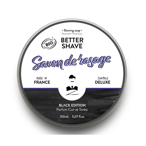 Savon de rasage Traditionnel 2-en-1 - Better Shave Black Edition 150 ml Monsieur Barbier Beauté