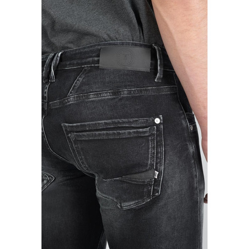 Jeans ajusté stretch 700/11, longueur 34 bleu en coton Luke Le Temps des Cerises