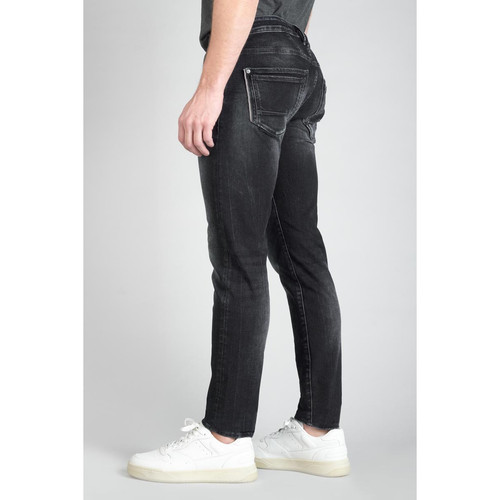 Jeans ajusté stretch 700/11, longueur 34 bleu en coton Luke Le Temps des Cerises LES ESSENTIELS HOMME