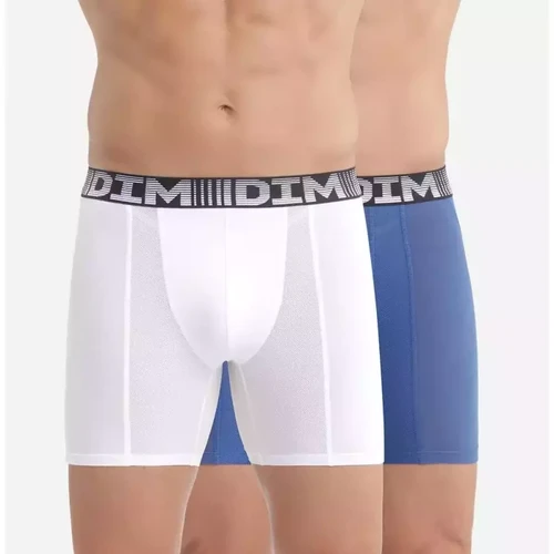 Dim Homme - Lot de 2 boxers longs multicolore 3D FLEX AIR X2 - Caleçon / Boxer homme