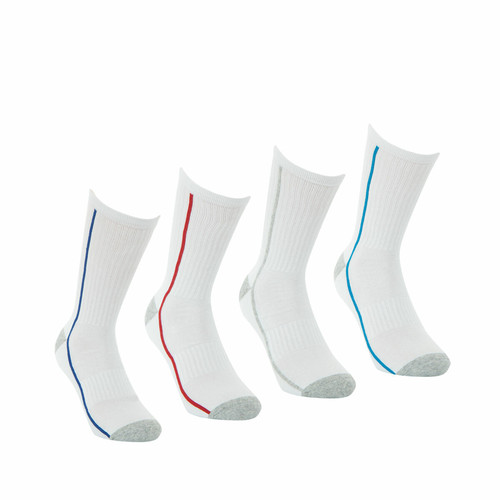 Lot de 4 paires de chaussettes de sport hautes - Blanc en coton Athéna LES ESSENTIELS HOMME