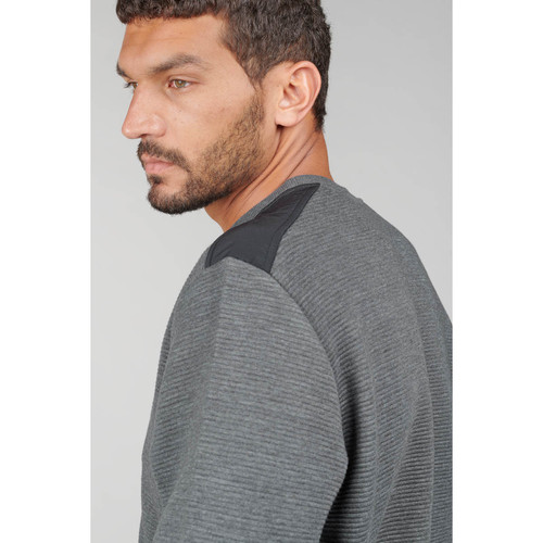 Sweat-Shirt - Gris en coton Vêtement de sport homme