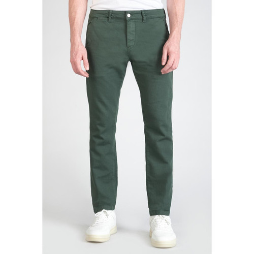 Pantalon slim - Vert en coton Le Temps des Cerises LES ESSENTIELS HOMME