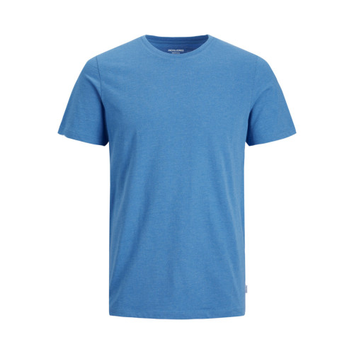 Jack & Jones - T-shirt Standard Fit Col rond Manches courtes Bleu en coton Walt - Toute la mode homme