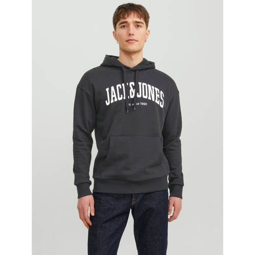 Jack & Jones - Sweatshirt Relaxed Fit Manches longues Noir en coton Axel - Vêtement de sport  homme