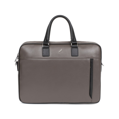 Daniel Hechter Maroquinerie - Porte-documents 13'' & A4 Cuir TOGETHER Taupe/Noir Igor - Sacs & sacoches homme