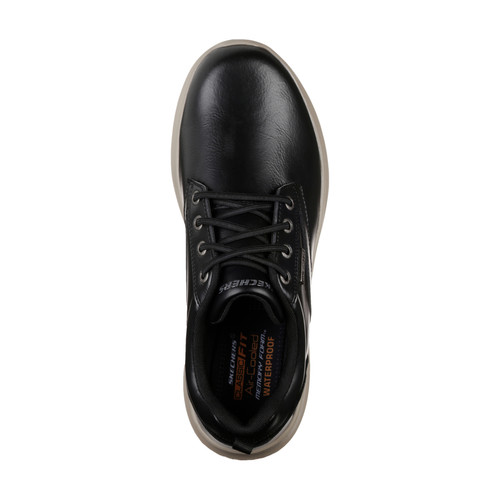 Chaussures OXFORD DELSON - ANTIGO noir en cuir Skechers