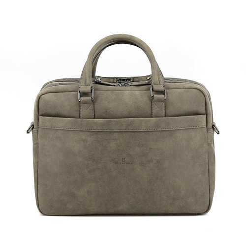 Porte-documents 15'' & A4 DIFFERENCE Taupe Jett Taupe Hexagona LES ESSENTIELS HOMME