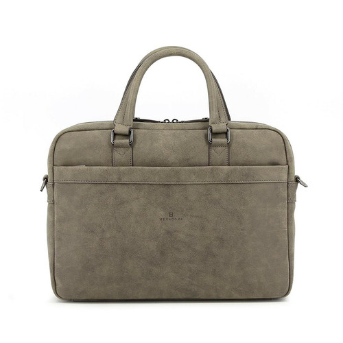Porte-documents 15'' & A4 DIFFERENCE Taupe Gary Taupe Hexagona LES ESSENTIELS HOMME