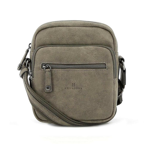 Sacoche DIFFERENCE Taupe Hugo Taupe Hexagona LES ESSENTIELS HOMME