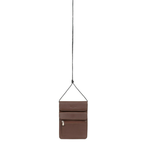 Hexagona - Pochette ceinture chocolat - Sacs & sacoches homme
