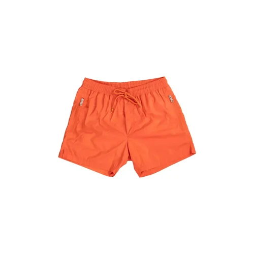 Compagnie de Californie - Maillot de bain short basic - Orange - Vêtement homme