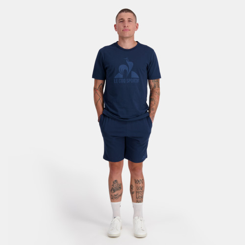 Le coq sportif - T-shirt bleu Monochrome SS N°1  - Toute la mode homme