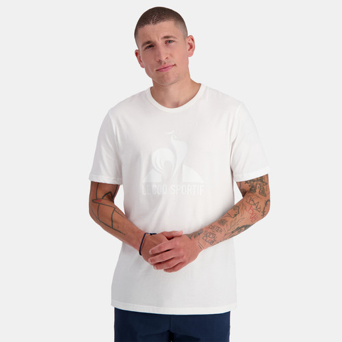 Le coq sportif - T-shirt blanc Monochrome SS N°1  - t shirts blancs homme