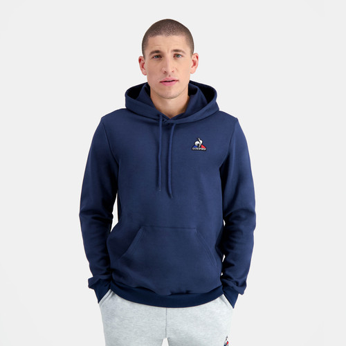 Le coq sportif - Sweatshirt à capuche bleu ESS Hoody N°2  - Toute la mode homme