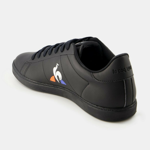 Sneakers noir Courtser_2 triple  en cuir Le coq sportif