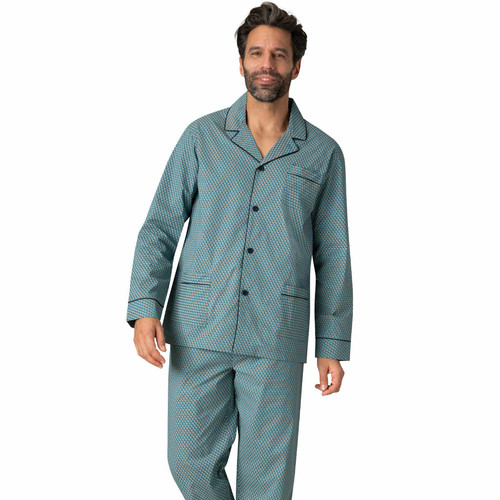 Eminence - Ensemble pyjama long ouvert Chaine & Trame en coton pour homme  - Toute la mode