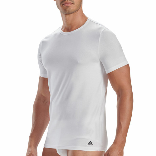 Lot de 3 tee-shirts col rond homme Active Core Coton Adidas blanc T-shirt / Polo homme