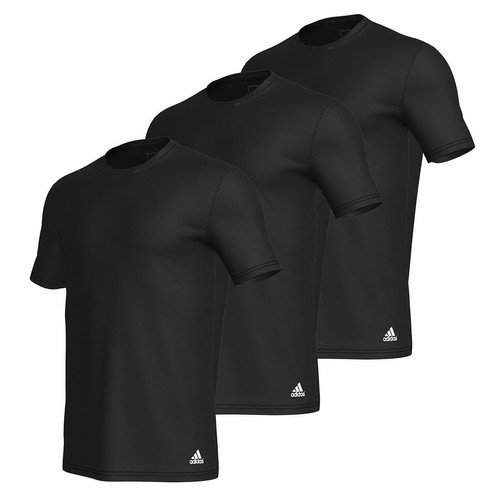 Adidas Underwear - Lot de 3 tee-shirts col rond homme Active Core Coton Adidas noir - Vêtement homme
