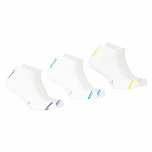 Athéna - Lot de 3 paires de socquettes Training Dry blanc en coton pour homme  - Promo LES ESSENTIELS HOMME