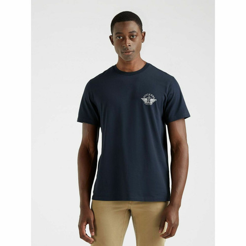 Dockers - Tee-shirt manches courtes en coton bleu marine - Vêtement homme