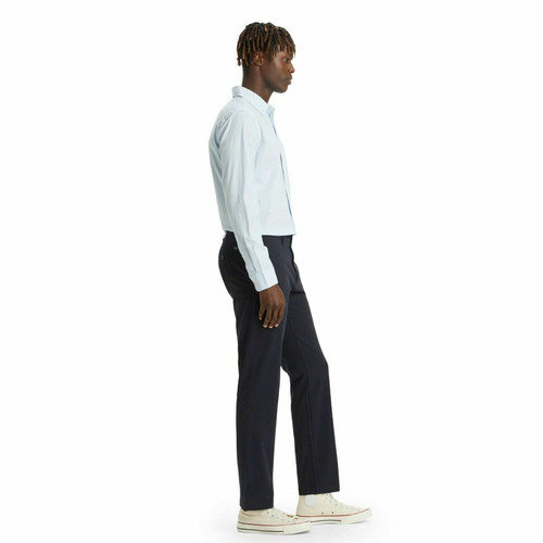 Pantalon chino slim Motion bleu foncé en coton Pantalon homme
