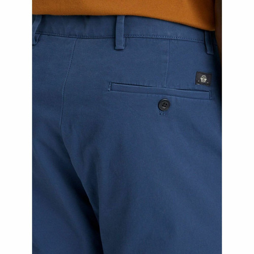 Pantalon chino slim Motion bleu en coton Pantalon homme