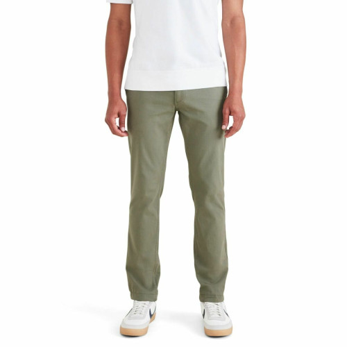 Dockers - Pantalon chino skinny California vert en coton - Pantalon  homme