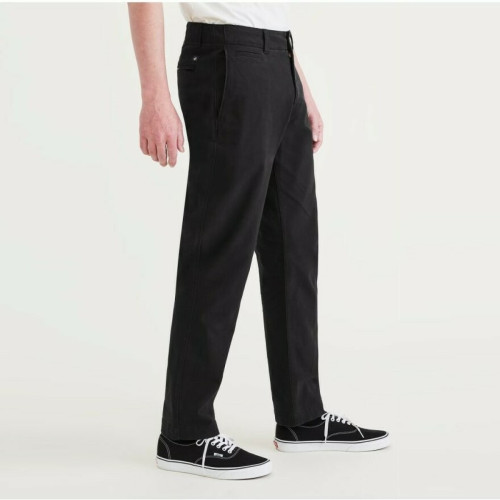 Pantalon chino slim California noir en coton Dockers