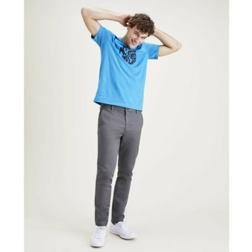 Dockers - Pantalon chino skinny Original gris en coton - Promos vêtements homme