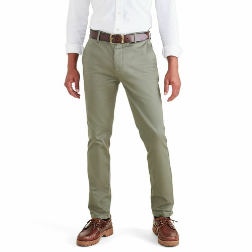 Pantalon chino skinny Original vert en coton Dockers