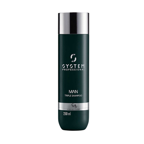 System Professional H - Shampoing Energy M1 Triple Action Cheveux, Corps Et Barbe - Soins homme