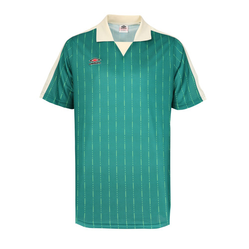 Umbro - Polo pour homme manches courtes rayé vert - T-shirt / Polo homme