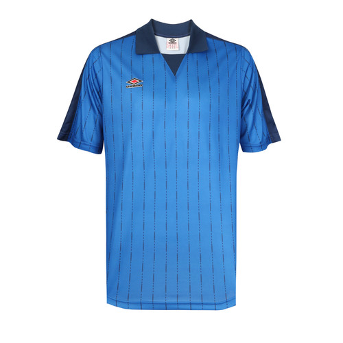 Umbro - Polo pour homme manches courtes rayé bleu - T-shirt / Polo homme