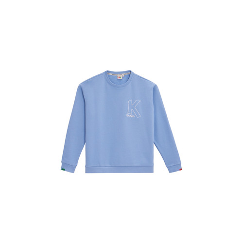 Sweatshirt col rond unisexe bleu clair en coton Kickers Mode femme