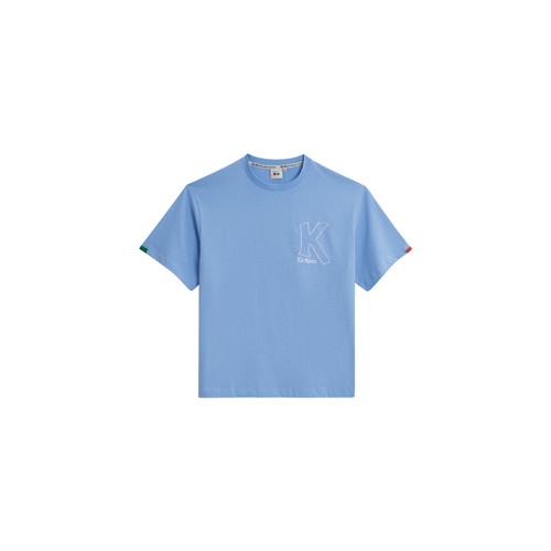 Tee-shirt manches courtes unisexe bleu clair en coton Kickers LES ESSENTIELS HOMME