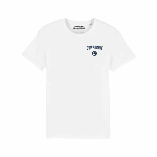 Tee-shirt manches courtes 1983 blanc Compagnie de Californie LES ESSENTIELS HOMME