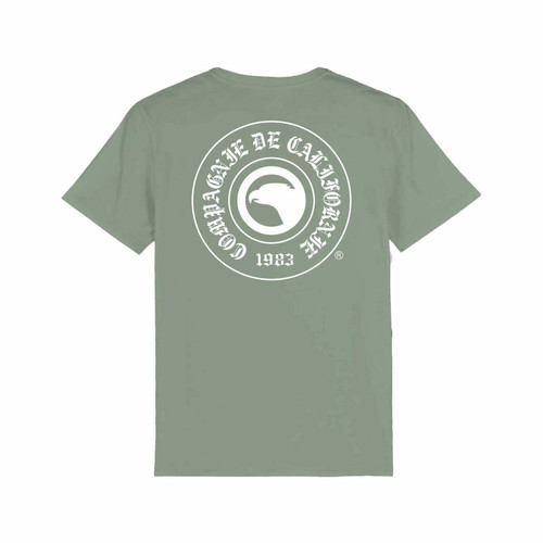 Compagnie de Californie - Tee-shirt manches courtes Gothic Eagle kaki clair - Vetements femme vert