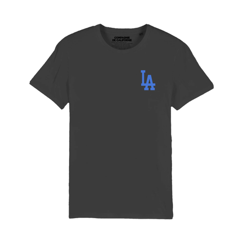 Tee-shirt manches courtes LA noir Compagnie de Californie LES ESSENTIELS HOMME