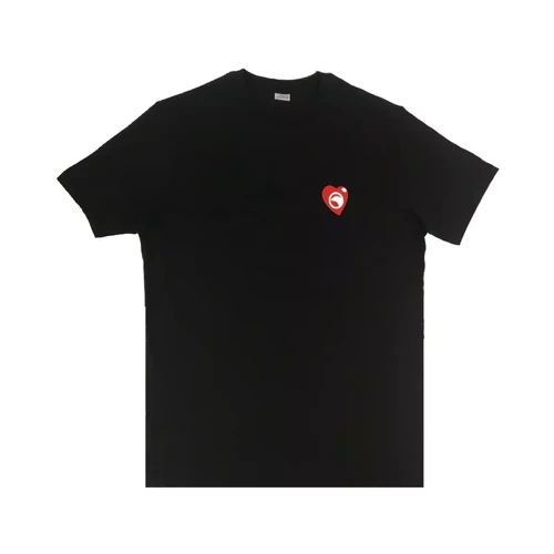 Compagnie de Californie - Tee-Shirt manches courtes Coté Coeur noir - T shirts manches courtes femme noir