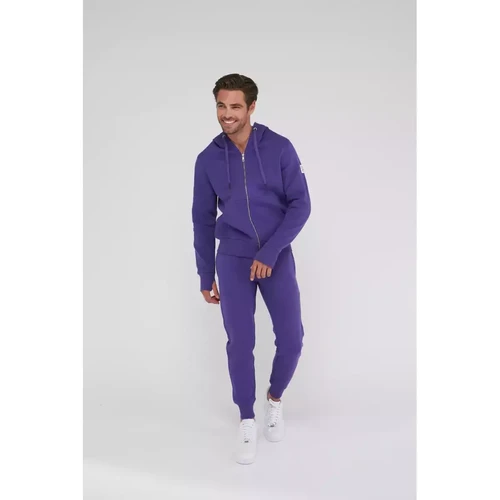Compagnie de Californie - SWEAT NO ZIP CAPUCHE CLASSIQUE violet - Vêtement homme