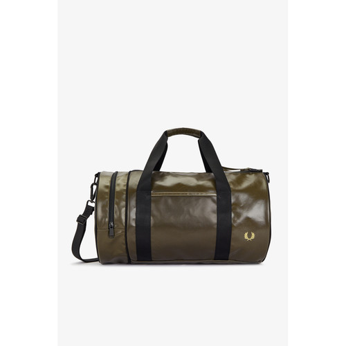 Fred Perry - Sac de voyage TONAL CLASSIC BARREL vert/gold - Fred Perry Maroquinerie et Accessoires