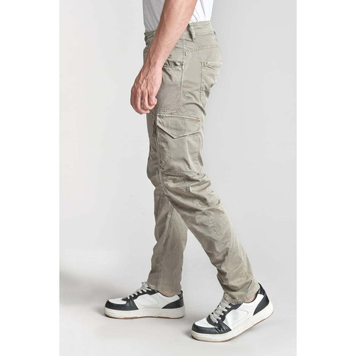 Le Temps des Cerises - Pantalon cargo ALBAN gris Milo - Vêtement homme