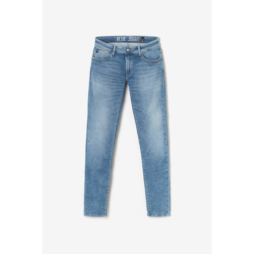Jeans ajusté BLUE JOGG 700/11, longueur 34 bleu en coton Joey Le Temps des Cerises