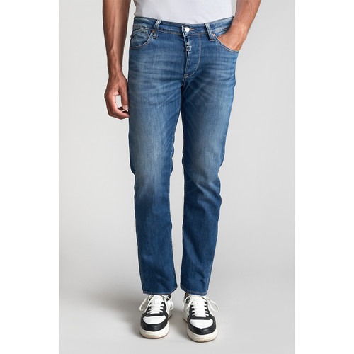 Le Temps des Cerises - Jeans regular, droit 700/22, longueur 34 bleu en coton Zane - Le Temps des Cerises pour homme