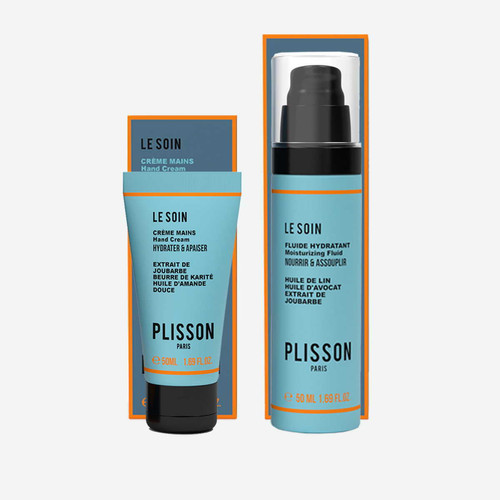 Plisson - Coffret Duo En Douceur Fluide Hydratant et Crème Mains - Plisson Rasage & Grooming