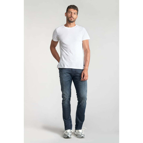 Jeans regular, droit 800/12JO, longueur 34 bleu en coton Sam Le Temps des Cerises LES ESSENTIELS HOMME